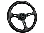 1965-70 Ford Falcon S6 Bolt Black Leather Sport Steering Wheel Kit, 14". Fixed Price $272.79.