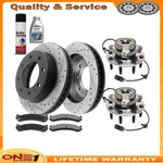 Front Brakes Rotors Pads Wheel Hub Bearing For Gmc Sierra Yukon Xl. Fixed Price $260.64.