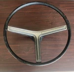 Original Gm 1966 Buick Riviera 3 Spoke Steering Wheel Black With Horn. Fixed Price $100.00.