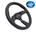 Nrg Racing Steering Wheel 6 Holes 350MM Black Leather Spokes RST-023MB-R. Fixed Price $170.00.