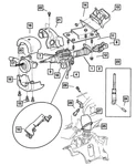 Genuine Mopar Steering Column Yoke Cover 4680446AB. Fixed Price $15.49.