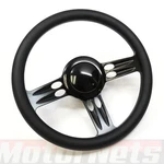 14 Inch Billet Steering Wheel 3 Slot Leather Grip 9 Hole Gmc Classic Car Hot Rod. Fixed Price $246.85.