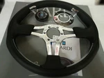Nardi ND4 Metal Steering Wheel Black Leather Glossy Spokes Size 13.78 / 350 Mm. Fixed Price $569.00.