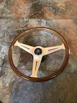 Mercedes W113 230 250 Sl Wood Steering Wheel 15" Nardi Engraved Spokes Nos Minty. Fixed Price $1945.00.