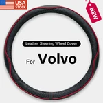 Customized Leather Steering Wheel Cover For Volvo Vnl Vnr Fm 14 - 16 Inch Round. Fixed Price $31.19.