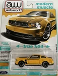 2012 Ford Mustang Boss 302 Yellow Blaze Auto World Modern Muscle New In Package. Fixed Price $5.96.