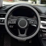 New-lot Of 2- Kafeek Diamond Steering Wheel Cover 15 Inch Anti-slip Rhinestones. Fixed Price $8.00.