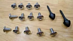 Glove Box & Hinge Screw Set! Ford Mustang Torino Mercury F100 Truck Amc Etc. Fixed Price $38.00.