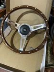 Jaguar Xjs 1975-1989 Wood Steering Wheel 16 Inch Semi Dish Polished Spokes. Fixed Price $358.81.