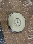 Mercedes W113 W114 W115 W107 W108 W109 Ivory Steering Wheel Hub Pad W/chrome. Fixed Price $247.50.
