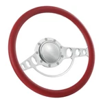 14" Billet Steering Wheels Red Half Wrap Buick Cadillac Pontiac Gto Firebird Gmc. Fixed Price $145.50.