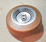 D8BC-3A515-HWA Tan Steering Wheel Horn Button Ford Fairmont Futura 78 79 80 81. Fixed Price $25.00.