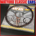 Classic Wood Steering Wheel Astrali Brooklands 15" Slotted -fits Mota-lita. Fixed Price $154.68.