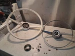 1970S Dodge Champion Motor Home Rv 17" Steering Wheel W/ Full & Horn Button. Fixed Price $225.00.