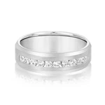 0.50CTW Natural Diamonds 14K Gold White Channel Set 7MM Men's Wedding Band Ring. Fixed Price $4005.00.