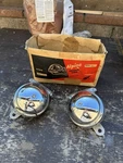 Vintage Clear Hooters Motorcycle Horns England Volt Harley Triumph F171. Fixed Price $200.00.