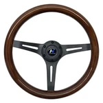 Universal 14" Classic Wood Grain Steering Wheel Brushed 3-SPOKE 1.5 Depth 6 Bolt. Fixed Price $59.99.