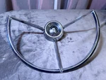 1963 Ford Fairlane 500 Steering Wheel Horn Oem Chrome Classic. Fixed Price $49.00.