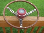 1967 Ford Fairlane 500 Xl Gt Deluxe Woodgrain Steering Wheel. Fixed Price $1700.00.