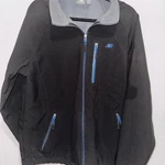 New Balance Windbreaker Jacket Men's Size Black Blue Trim Full Zip. Fixed Price $25.00.