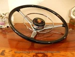 Porsche 356 B Steering Wheel Vdm Original Paint + Horn Flawless. Fixed Price $3895.00.