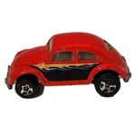 Hot Wheels 1988 Vw Bug Beetle Vintage Cherry Red With Flames 1:64 Volkswagen. Fixed Price $24.00.