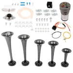 5 Trumpet Gray Duke Of Hazzard Musical Sound Air Horn System Kit Compressor. Fixed Price $42.31.