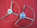 1963 Ford Galaxie 500 Steering Wheel Horn Button (two Of Them). Fixed Price $85.00.