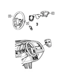 Genuine Mopar Steering Wheel Back Cover 1NY051K7AB. Fixed Price $6.11.