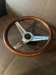 Jaguar XJ5 1976-1989 Genuine Nardi Wood Steering Wheel Deep Dish New Nos. Fixed Price $935.50.