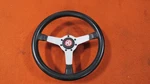 Mgb Steering Wheel, Leather. Fixed Price $79.95.