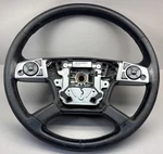 Freightliner Cascadia Steering Wheel Black Rubber. Fixed Price $175.00.