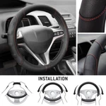 Car Steering Wheel Cover For Nissan Altima - Motor Trend Odorless Pu Leather Red. Fixed Price $19.50.