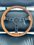 Momo Daytona Mahogany Wood Steering Wheel 355MM Vintage Circa 74-76. Fixed Price $539.00.