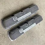 Vtg. Finned Aluminum Valve Covers Oldsmobile Mickey Thompson M/t 330-425. Fixed Price $249.95.