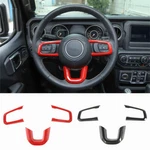 For Jeep Wrangler Jl 2018-2020 Interior Accessories Steering Wheel Cover Trim. Fixed Price $17.49.