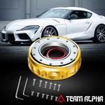 J2 6-BOLT Spacing Steering Wheel Twist Hub Quick Release Adapter Kit+keys Golden. Fixed Price $31.50.