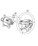 Genuine Mopar Steering Wheel 1KQ421J3AA. Fixed Price $239.07.