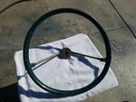 1961 Plymouth Dodge Desoto Nos Mopar Steering Wheel Green Savoy Belvedere Fury. Fixed Price $280.00.