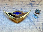 Chevy Bel Air V8 Horn Emblem Gold New Gene Smith 1955 1956 Chevrolet. Fixed Price $22.99.
