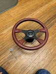 1981 - 85 Mercedes Benz R107 380SL Steering Wheel Nice Condition With Hub 14". Fixed Price $290.00.