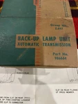 1953 1954 Chevrolet Gm Backup Light. Fixed Price $225.00.
