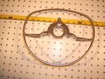 Mercedes 68-73 W113 SL,W109,W108,W111,W112 Silver Steering Horn Metal Oem. Fixed Price $127.10.