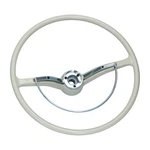 Volkswagen Beetle Karmann Ghia Type 3 Steering Wheel With Horn Ivory. Fixed Price $320.00.