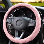 Soft Microfiber Leather Steering Wheel Cover, Universal 15 Inch A-baby Pink. Fixed Price $22.32.