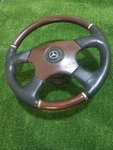 Mercedes Victor Steering Wheel Wood And Leather Made Italy. Fixed Price $450.00.