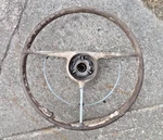 1940 Chevy Special Deluxe Steering Wheel W/ Horn Original Gm. Fixed Price $450.00.
