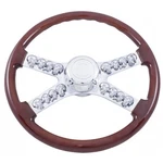 Peterbilt-kenworth Chrome 18" Skull Steering Wheel With Hub. Fixed Price $210.63.