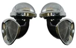 New Horn Set 12V With Brackets 1933-34 Ford Car Pair. Fixed Price $550.00.