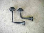 Vintage Curved Auto-lite Car Horns Model HT-4007 & HT-4008 90 Degree. Fixed Price $59.99.